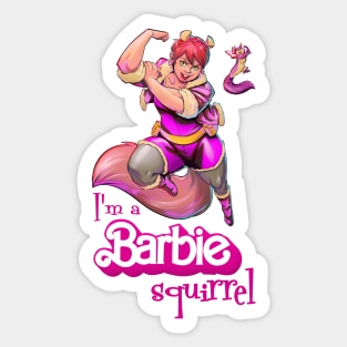 I'm a Barbie Squirrel Sticker